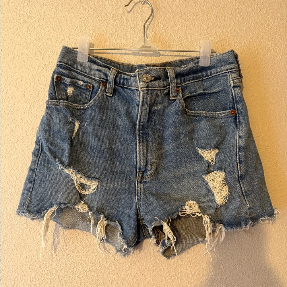 ABERCROMBIE & FITCH THE MOM SHORT HIGH RISE 25 0 - Picture 2 of 4